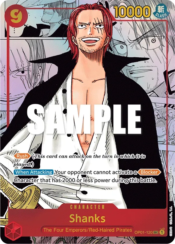 Shanks OP01-120 Manga