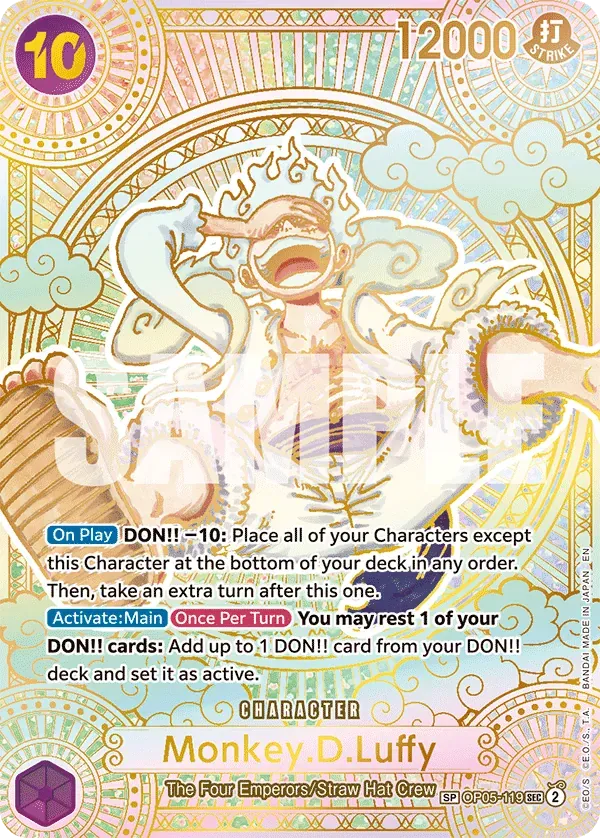 Monkey.D.Luffy OP05-119 SP Gold