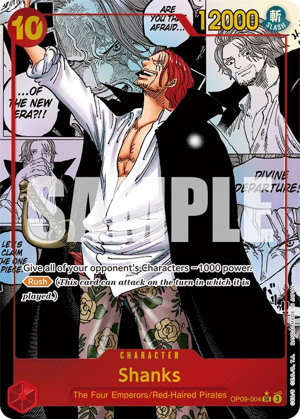 Shanks OP09-004 Manga